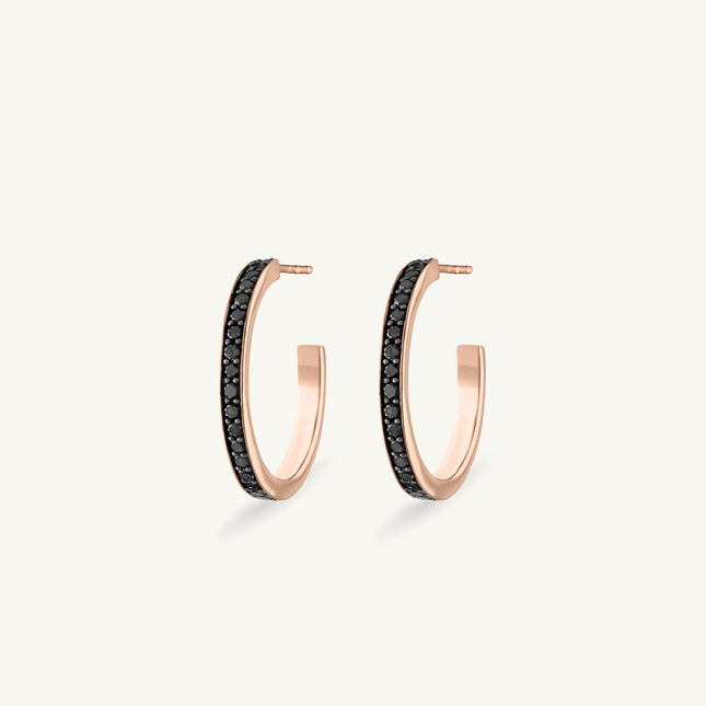 Noir Hoops