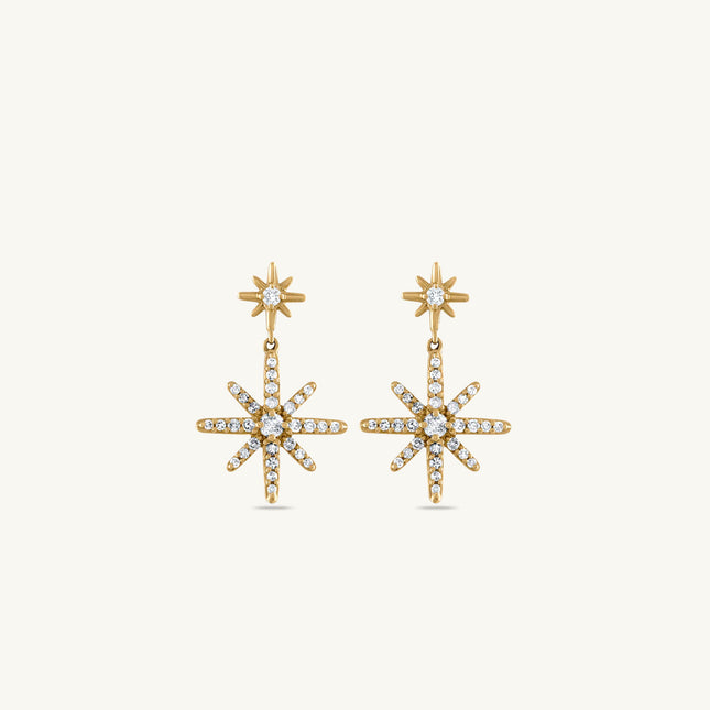 North Star Dangle Earrings